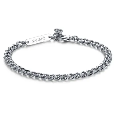 Produktbild von Armbanden   Kettenarmband Sagapò Silber   Kollektion Ripple - mann