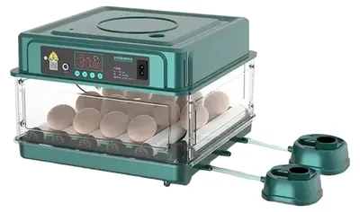 Immagine prodotto di Incubatrici automatiche per uova, con rotazione automatica, controllo della temperatura, alimentazione DualPower, capacità: 15 uova