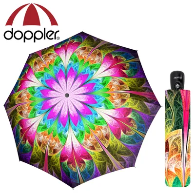 Produktbild von doppler Regenschirm Taschenschirm Fiber Magic Auf Zu Automatik Caleido Satin