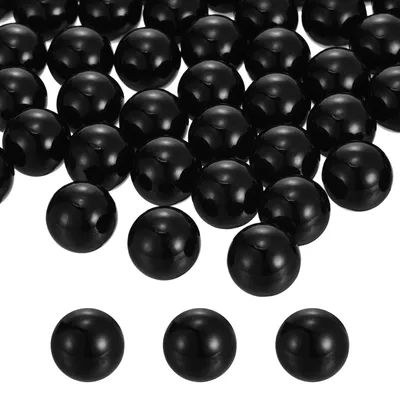 100 schwarze ABS-Perlen 20 mm, Vasenfüller 300 g