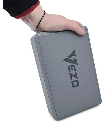 Obrázok produktu pre Joga blok yoga kocka penový blok na cvičenie VEZO EVA sivý 23 x 16 x 8 cm
