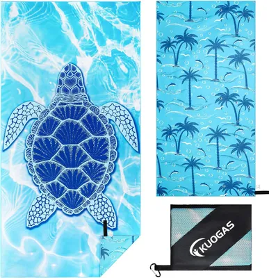 Obrázok produktu pre XXL Plážová osuška 180 x 90 cm, Rýchloschnúci mikrovlákno, Pieskuodolná, Na pláž