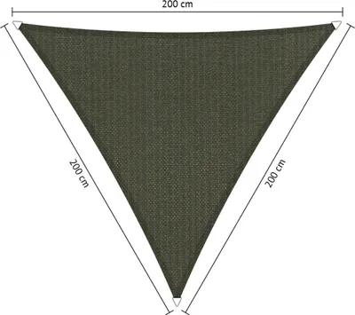 Produktbild von SHADOW COMFORT 2 x 2 x 2 m Dreieckiges Sonnensegel Deep Grey Gleichseitig