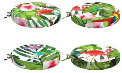 Image de Coussins de siège SOEST 4 pc 100 % polyester Multicolore
