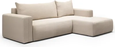Produktbild von KEF Ecksofa Lessi – L-Form – 268x72x163 cm – Möbel für Wohnzimmer – Liegefläche 130x212 cm – Mit Schlaffunktion – Polstermöbel – Rechtsseitig Aragon 3