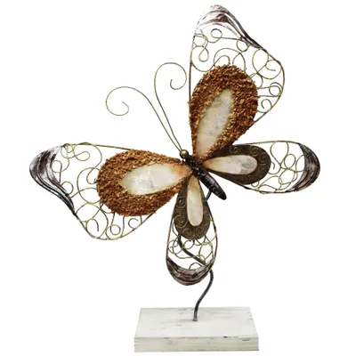 Produktbild von Dekofigur Schmetterling Metall Metallfigur Blech Figur Dekoration