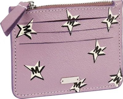 Produktbild von SCOTCH & SODA Leder Kartenhalter Printed Card Holder Petal rosa mehrfarbig