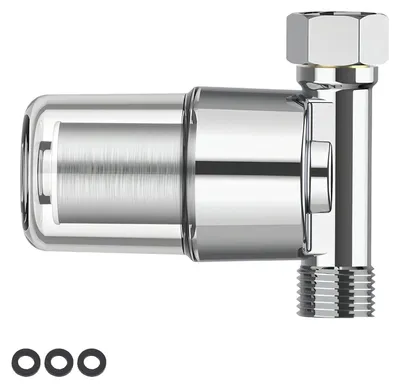 Imagen del producto de Filtro de agua de 1/2 pulgada, filtro de cal de 40 μm, de acero inoxidable, para agua doméstica