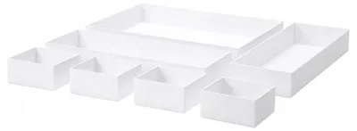 Produktbild von IKEA MALAREN Schubladeneinsatz Aufbewahrung Weiß Set