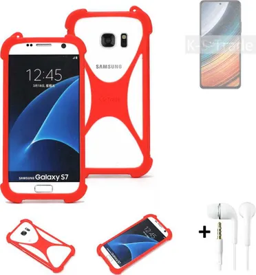 Produktbild von Handy-hülle + Kopfhörer kompatibel mit Xiaomi Redmi K40S Schutz-hülle Bumper Silikon Schutz Hülle Cover Case Silikoncase Silikonbumper TPU