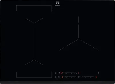 Image de Plaque de cuisson induction 78cm 4 feux noir - Electrolux - EIV85453 - série 600 flexibridge