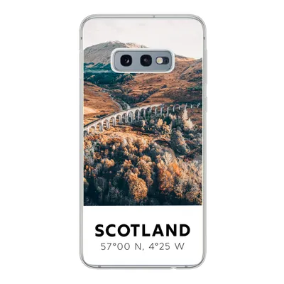 Produktbild von MuchoWow® Handyhülle Schutzhülle Hülle für Samsung Galaxy S10e Schottland - Herbst - Berge Silikon Softcase Handy Hülle - Handy