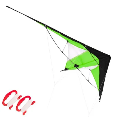 Image de Lenkdrachen – Cerf-volant acrobatique – 120 x 50 cm – Polyester – Pour les enfants de 6 à 12 ans – Vert