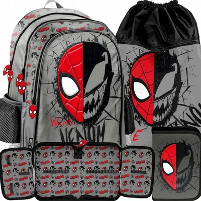 Immagine prodotto di Set da 3 pezzi SPIDER-MAN: zaino, cartella, astuccio e borsa da palestra SPIDERMAN SPIDER MAN - cartella per RAGAZZI