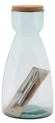 Produktbild von Klare Vase aus recyceltem Glas Ø 21,5 x 43,5 cm