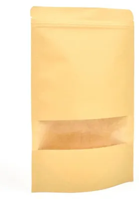 Produktbild von 200 wiederverwendbare Kraftpapier-Verpackungstaschen mit Fenster