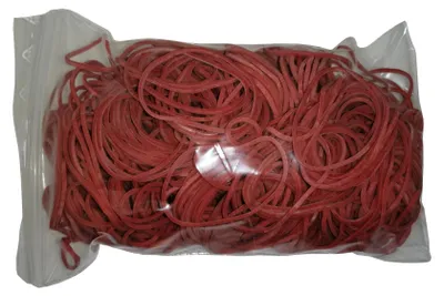 Produktbild von 100 g Gummiringe rot 30 mm Ø 1,2 x 1,2 mm breit