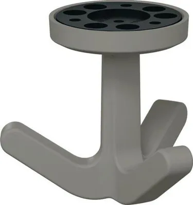 Produktbild von Dreifachhaken Serie 477 matt, elastisch 95 felsgrau Hhe 69 mm 51 mm
