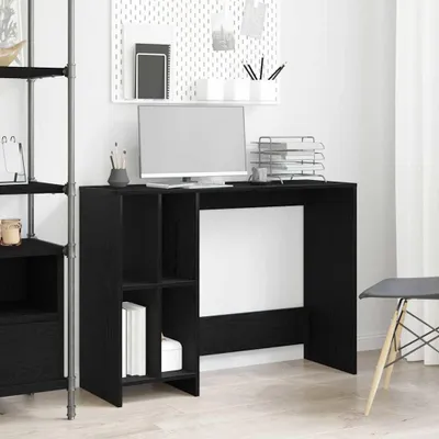 Image de Maison Exclusive - Bureau, finition bois imitation chêne noir, matériau composite