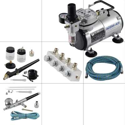 Produktbild von Agora-Tec® Airbrush Komplett-Set EXPERT XIII.1