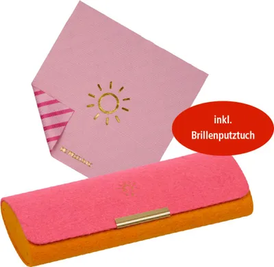 Produktbild von Brillenetui mit Putztuch - Zebra