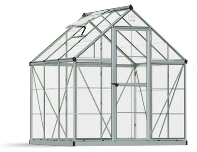 Produktbild von Palram - Canopia Aluminium Gewächshaus Harmony 66 Silber 185x185x208 cm