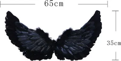 Engelsflügel Aus Federn - Verstellbare Cosplay Flügel 60x20cm