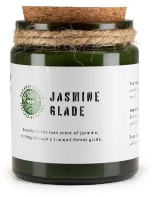 Imagen del producto de Vela de soja Woodwick Greenman - Claro de Jazmín