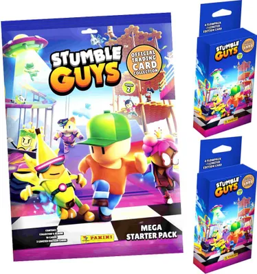 Produktbild von Panini Stumble Guys Karten Serie 2 - Sammelkarten Trading Cards - 1 Starter + 2 Blister