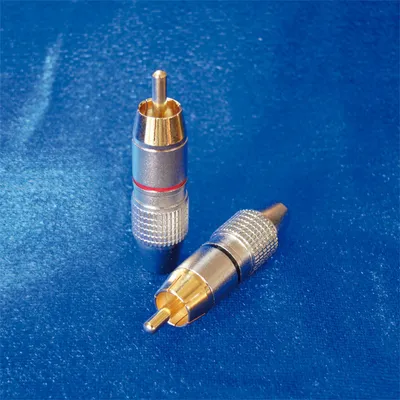 Produktbild von Cinchstecker hochwertige Metallausführung, Schwarz