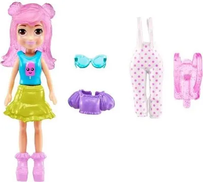 Immagine prodotto di Mattel Polly Pocket. Bambola con vestiti e accessori - Set moda