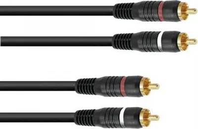 Produktbild von OMNITRONIC Cinch Kabel 2x2 5m