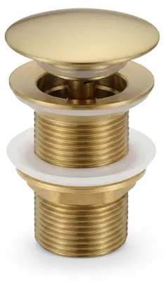 Immagine prodotto di Piletta Click Clack lavabo senza troppo pieno acciaio inossidabile Oro