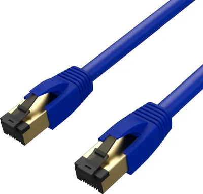 Produktbild von Patchkabel cat 8.1 F/FTP PIMF LSZH blau 7,5m