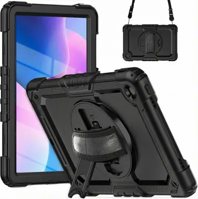 Produktbild von imoshion Tablet Cover mit Handriemen und Schulterriemen Lenovo Tab M10 Plus (3rd gen) - Schwarz