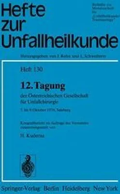 Obrázok produktu pre 12. Tagung der Österreichischen Gesellschaft für Unfallchirurgie
