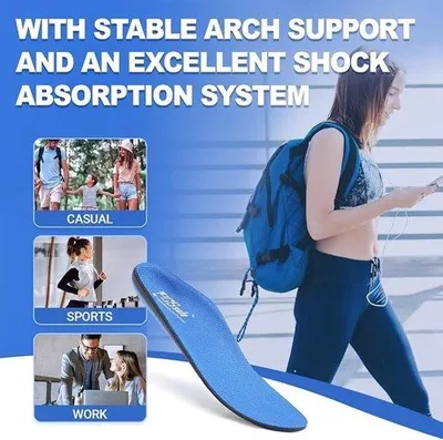 Produktbild von Orthopädische Einlegesohlen für Plattfüße, Größe 44/45, Komfort