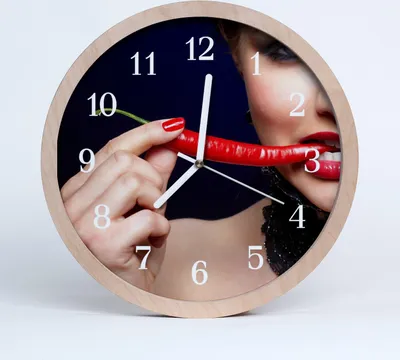 Produktbild von Holzuhr 30fi cm wanduhr - Pfeffer Küche
