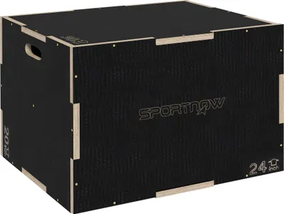 Produktbild von SPORTNOW 3 in 1 Plyo Box, Sprungbox aus Holz, Plyometric Plattform mit Griff