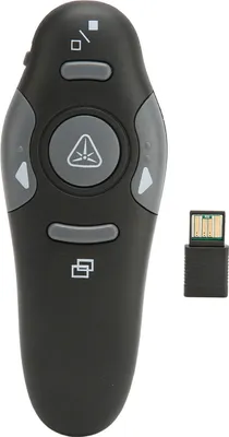 Produktbild von Präsentations-Clicker, 15 m Fernbedienungsentfernung, ergonomisch, tragbar, 2,4 GHz, für das Schulbüro