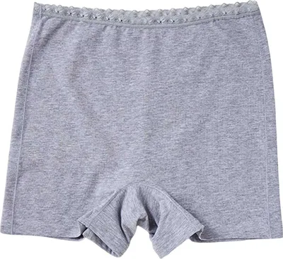 Produktbild von Damen Menstruationsunterhose, doppellagiger Schutz, mittlere Taille, Spitzenbesatz, schmale Passform, hohe Elastizität, Sicherheitshose, auslaufsichere Periodenunterhose, Unterwäsche für den Alltag