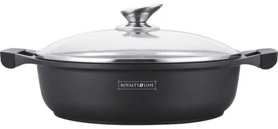 Obrázok produktu pre Mramorový hrniec s pokrievkou, nepriľnavý 34 cm, 7 litrov, RL-BR34cm Royalty Line