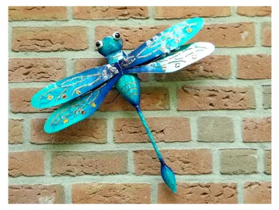 Produktbild von Metall Wanddeko Libelle als Hänger und Wandbild