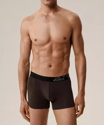 Produktbild von Männer Boxershorts Atlantic enge Passform braun grau XL