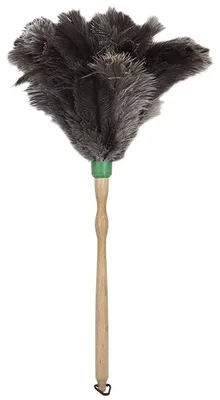 Staubwedel mit Straußenfedern, 54 cm, 1 Stück, mit Haken