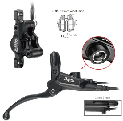 Produktbild von Tektro HD-M745 Hydraulikscheibenbremse RH 1800 mm schwarz