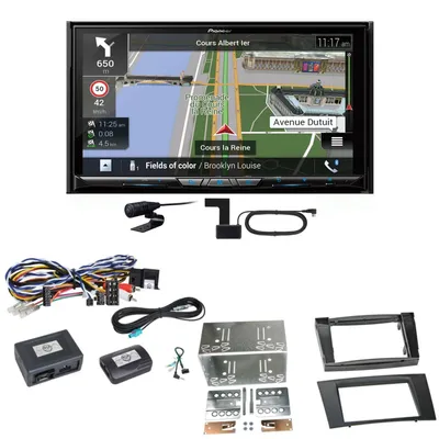 Produktbild von Pioneer AVIC-Z930DAB Navigation Bluetooth Einbauset für Mercedes W211 CLS W219