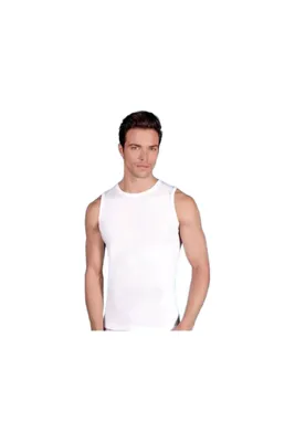 Produktbild von 2 Pack Herren Muskelshirt Unterhemden T-Shirt Athletic Weiß XXL %100 Baumwolle K-4