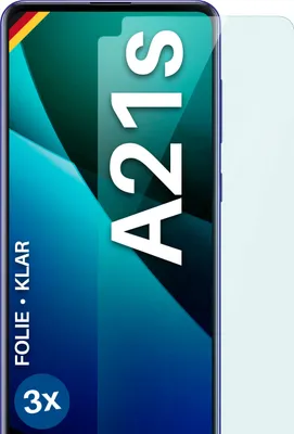 Produktbild von moex® 3x Schutzfolie kompatibel mit Samsung Galaxy A21s - Displayschutzfolie dünn Folie, Klar