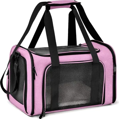 Image de Sac de transport pliable pour chat et chien - Portable et confortable